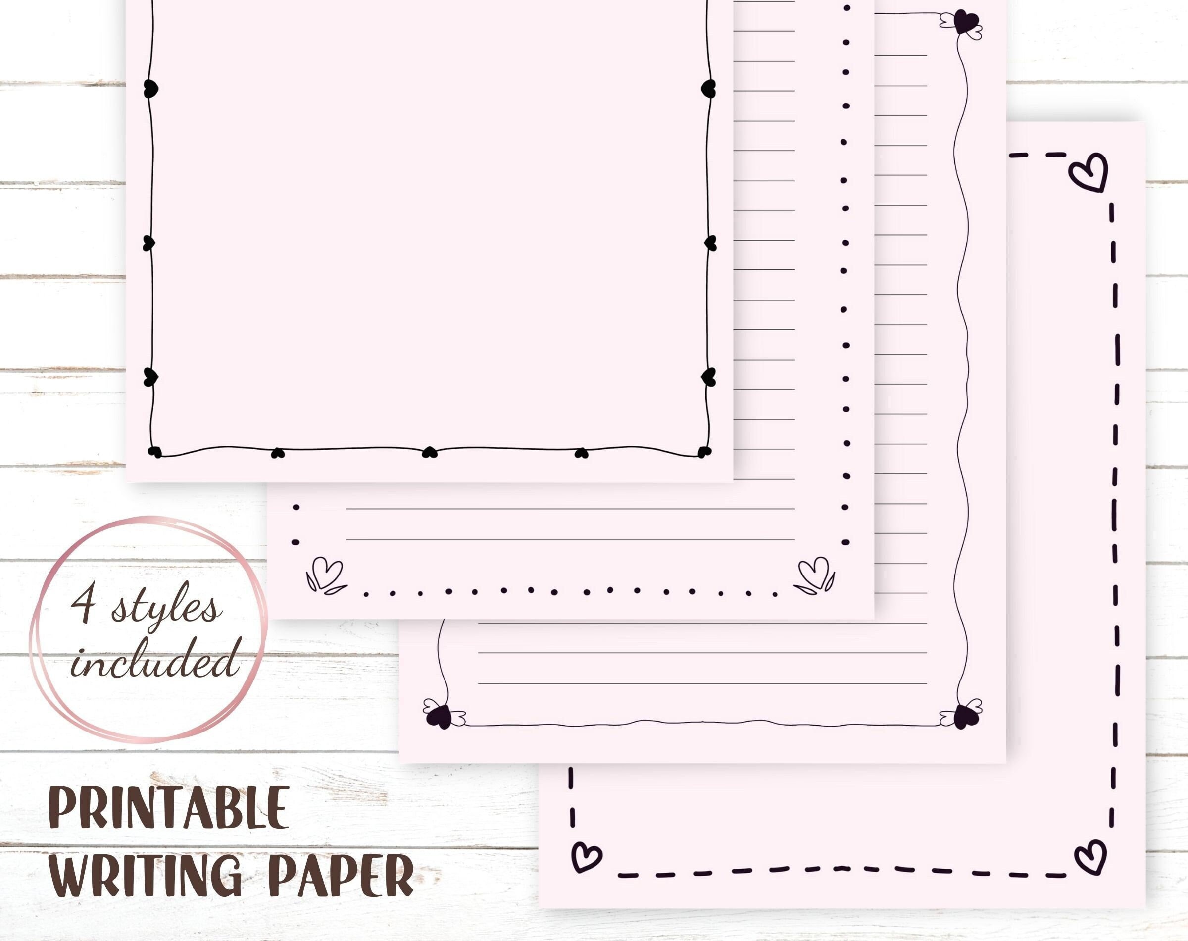 Printable Black Thin Line Page Border