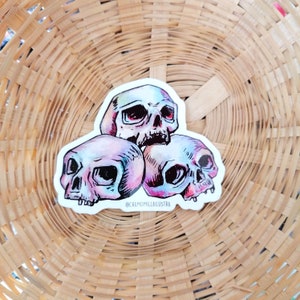 Totenkopf-Aufkleber, Totenkopf-Aufkleber, Totenkopf-Aufkleber, wasserdichter Aufkleber, Vinyl-Aufkleber-Glitzer
