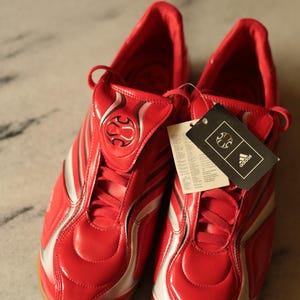 Original Vintage Adidas + F.10 Hallenschuhe - Größe 47 1/3