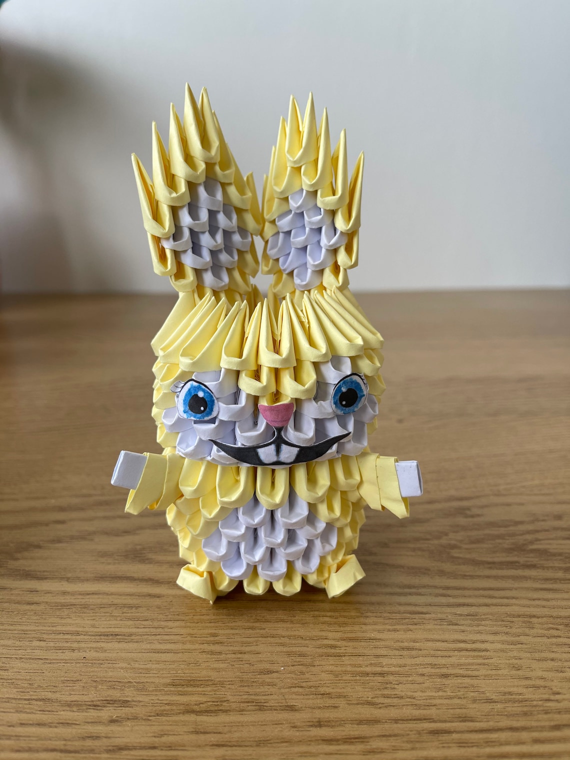 Mignon lapin origami 3D dans des couleurs pastel Etsy