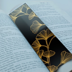 Marcador de folha de ouro de folha de ginkgo
