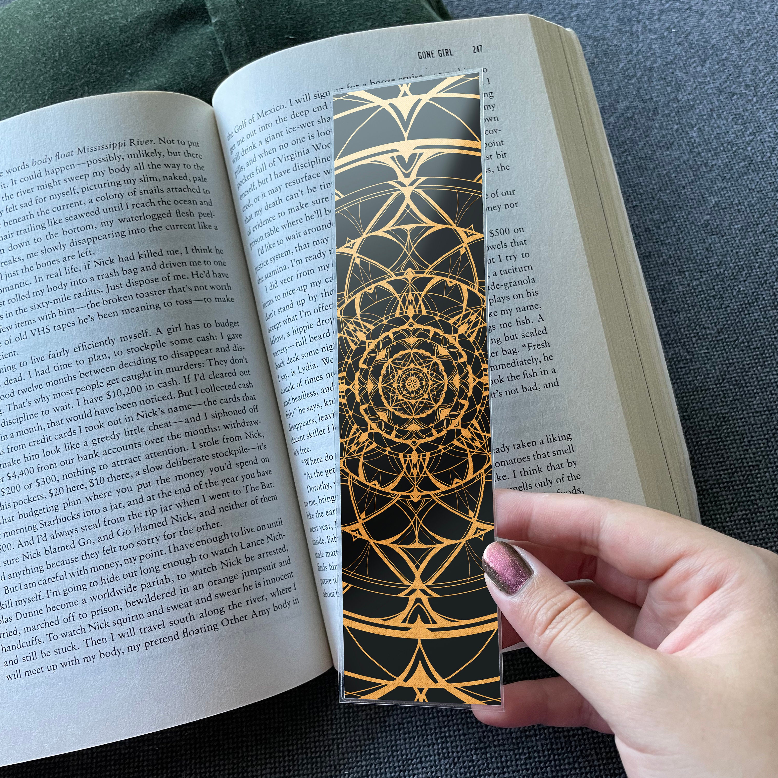 Mintel Bookmark Mandala Gold Foil Bookmark - Etsy