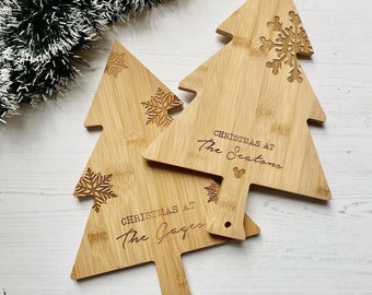 Christmas tree shaped chopping board, cheese board, cheese platter, Christmas, Disney chopping board, festive decor, Christmas tree