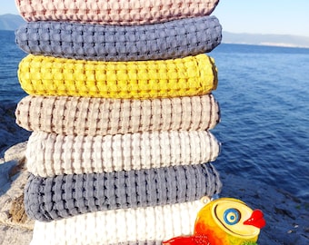 Waffel Cotton Babydecken 100% Bio-Baumwolle