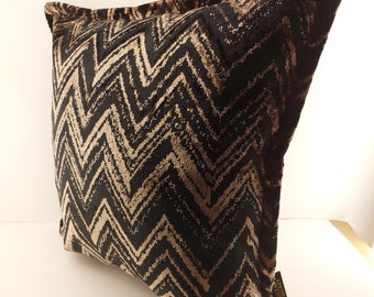 Luxury Velvet Throw Pillow Cover, Piped Edge Cushion