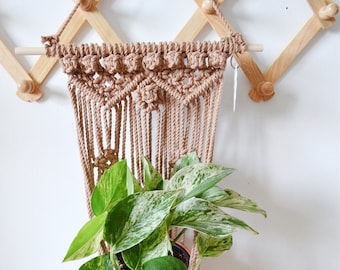 Macrame Wall Planter - Plant Hanger - Hanging Plant Holder - Boho Decor - Gift for Plant Lover - Free Shipping