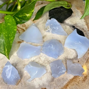 Blue chalcedony raw