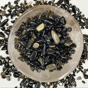 Gold Sheen Obsidian Chips