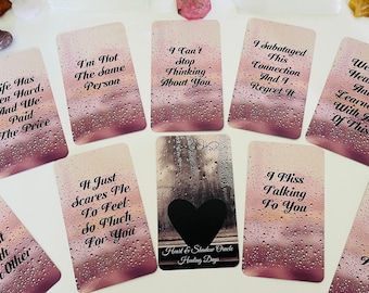 Heart and Shadow Oracle. Love Messages Oracle Cards. Romance Oracle Deck. Soulmate & Twin Flame Messages Deck.