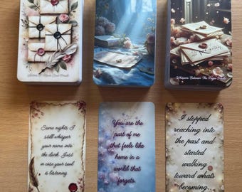 Oracle Card Deck Set: Love Messages, Romance, Soulmate (3 Decks, 80 Cards Each)