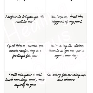 PDF Sombras Del Amor Oráculo. Tarjetas de Oráculo con Mensajes de Amor. Cubierta de Oráculo Romance. Cubierta imprimible en PDF