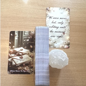 Whispers Between The Pages Oracle. Love Messages Oracle Cards. Romance Oracle Deck. Soulmate & Twin Flame Messages Deck.