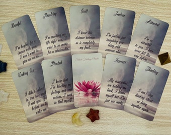 Silent Feelings Oracle. Love Messages Oracle Cards. Romance Oracle Deck. Soulmate & Twin Flame Messages Deck.