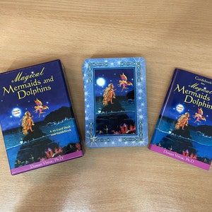 RARE Magical Mermaids et Dolphins Oracle Cards. Épuisé Jeu et guide ORIGINAL par Doreen Virtue - Genuine Rare Collection