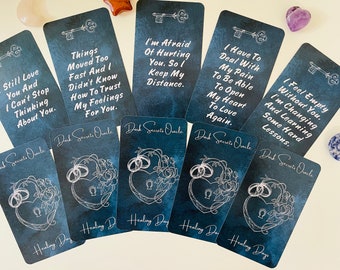 Dark Secrets Oracle. Love Messages Oracle Cards. Romance Oracle Deck. Soulmate & Twin Flame Messages Deck.