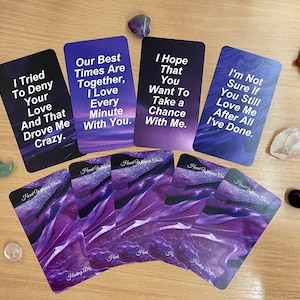 Oracle du cœur murmure. Messages d'amour Cartes Oracle. Deck Oracle romantique. Deck de messages de l'âme sœur et des flammes jumelles.