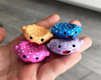 Worry Stone Whale Shark - Handmade Anxiety Relief Fidget - Sensory Pocket Stone for Stress, ADHD & Focus Gift