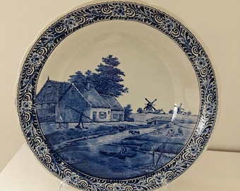 Delfter Blau XXL Wandteller Royal Spinx Holland von Boch Belgium