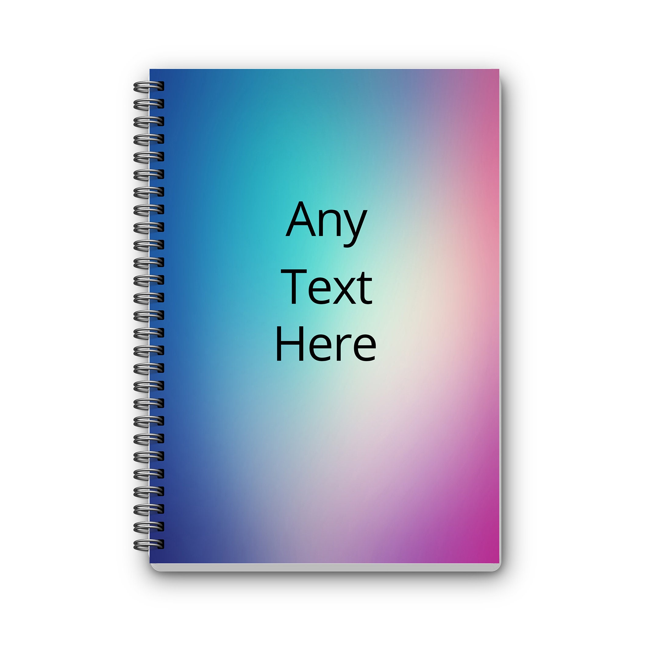 Personalised A5 Spiral notebook with 60 pages of Lined or Etsy