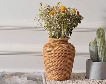 Cabilock Seagrass Planter Basket Woven Flower Vase Flower Arrangement Pot Table Decorative Storage Containers for Flower Indoor Table Desk Office 2Pcs Cabilock Seagrass Planter Basket Woven Flower Vase Flower Arrangement Pot Table Decorative Storage Containers for Flower Indoor Table Desk Office 2Pcs