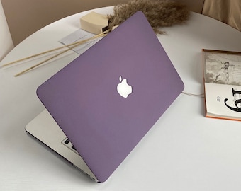 Elegance Purple MacBook Shell Case Decal Cover For New MacBook M1 Pro 14 M1 Air 13 A2338, A2337 Macbook Pro 15 16 Case, Apple Laptop