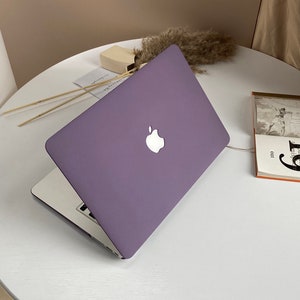 Elegance Purple MacBook Shell Case Decal Cover For New MacBook M1 Pro 14 M1 Air 13 A2338, A2337 Macbook Pro 15 16 Case, Apple Laptop