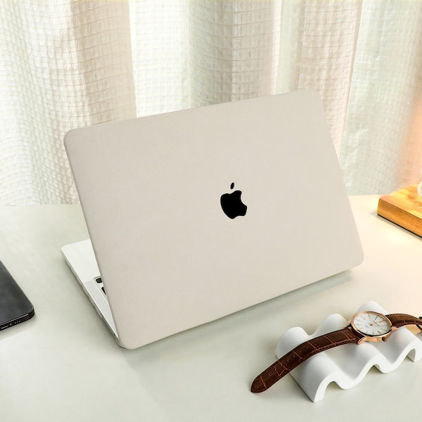 Beige Bristle Personalisation MacBook Case Decal Cover For MacBook M1 Pro 14 M2 Air 13 A2681, A2338, A2337 Pro 15 16 Case, Apple Laptop