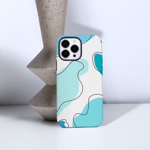 Abstract Water Droplets iPhone Case, iPhone 14, 13 Pro, 13 Pro Max, 11, 12 Pro Max / 12 & 11 Pro, iPhone XR X Case, Personalised Case