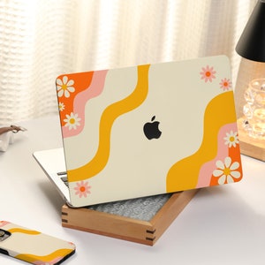 Flower Aesthetics MacBook Shell Case Decal Cover For New MacBook M1 Pro 14 M1 Air 13 A2338, A2337 Macbook Pro 15 16 Apple Laptop