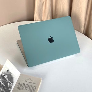 Peacock Blue MacBook Shell Case Decal Cover For New MacBook M1 Pro 14 M1 Air 13 A2338, A2337 Macbook Pro 15 16 Case, Apple Laptop