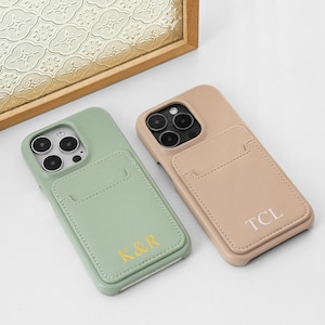 Personalized Leather iPhone Case, Fresh Card Pack Leather iPhone Case, Leather iphone Case for iphone 15 14 13 12 Pro Max,
