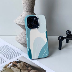 Blue Ombre Line iPhone Case, iPhone 14 Case, 13 Pro, 13 Pro Max Case, 11, 12 Pro Max, Cute iPhone Case, iPhone Xr Case, Personalised Case