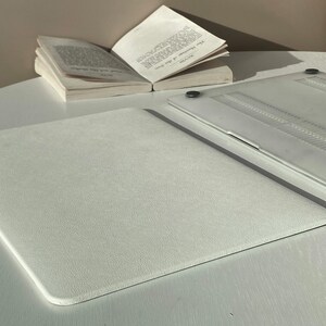 Ivory White Leather MacBook Case Decal Cover For New MacBook M1 Pro 14 M1 Air 13 Pro 13 Custom Name Case MacBook Pro 16 15 afbeelding 8