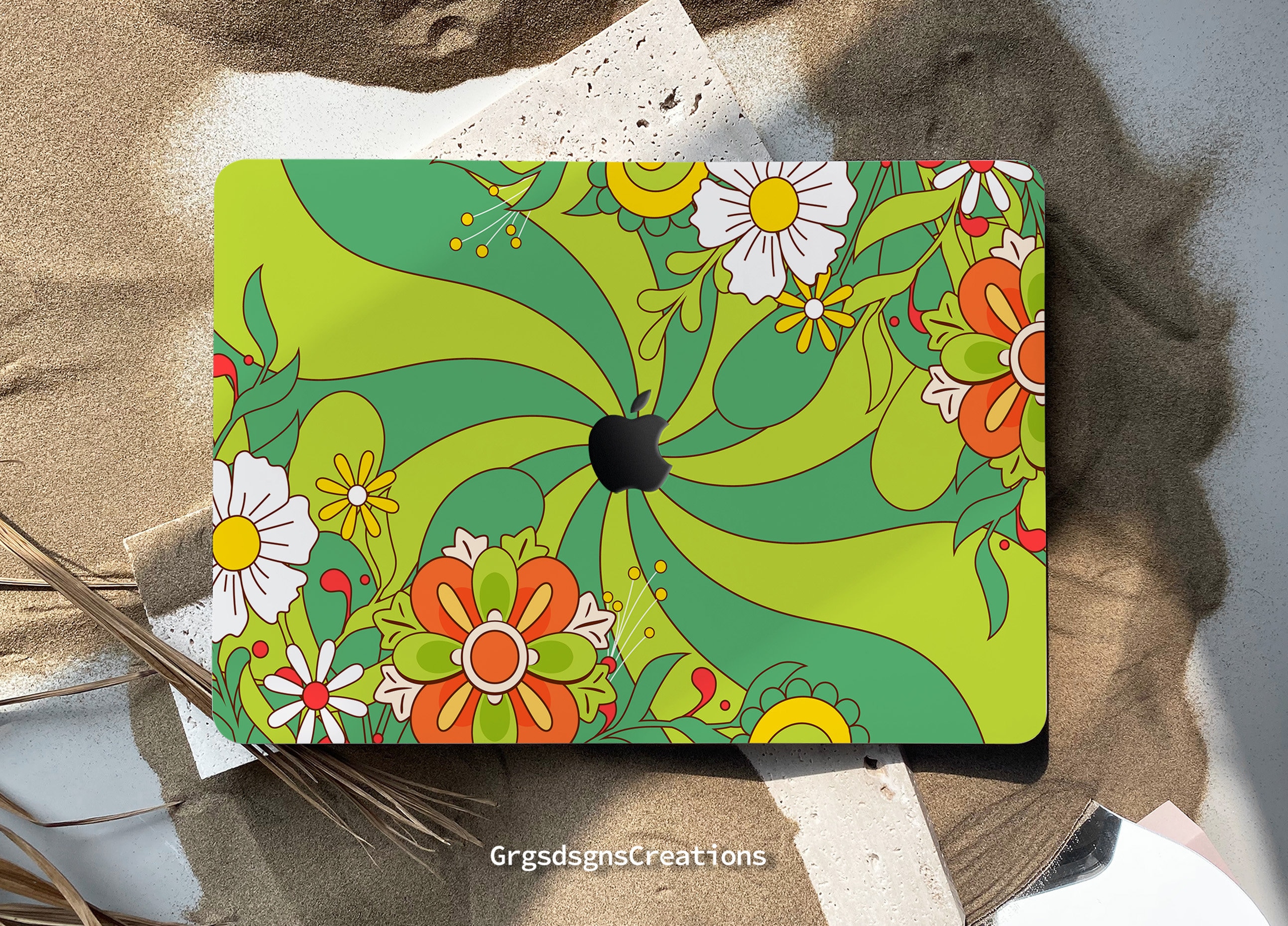 Daisy Chain Macbook Shell Case Decal Cover for New Macbook M1 Etsy