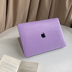 Purple Marcadragon MacBook Leather Case Decal Cover For New MacBook M1 Pro 14 M1 Air 13 Pro 13 Custom Name Case Macbook Pro 16 15