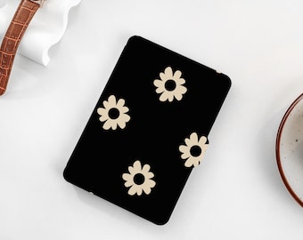 Minimalist Flowers Personalized kindle Case, All-new Kindle Case, Custom Name kindle Cover for Kindle Paperwhite 1/2/3/4, Kindle 2019, 2022