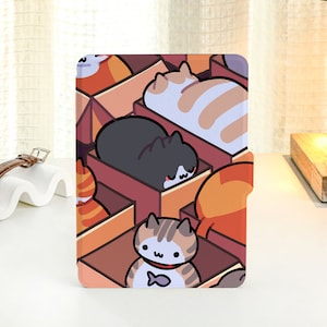 Cartoon Cat Team Personalized kindle Case, All-new Kindle Case, Custom Name kindle Cover for Kindle Paperwhite 1/2/3/4, Kindle 2019, 2022
