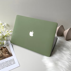 Mistletoe Olive MacBook Shell Case Decal Cover For New MacBook M1 Pro 14 M2 Air 13 A2681, A2338, A2337 Pro 15 16 Case, Apple Laptop