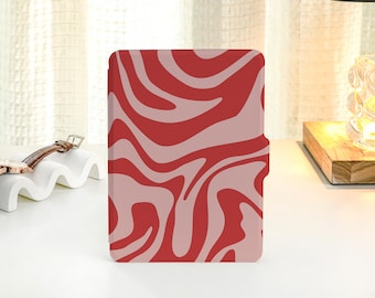 Red Liquid Art Personalized kindle Case, All-new Kindle Case, Custom Name kindle Cover for Kindle Paperwhite 1/2/3/4, Kindle 2019, 2022