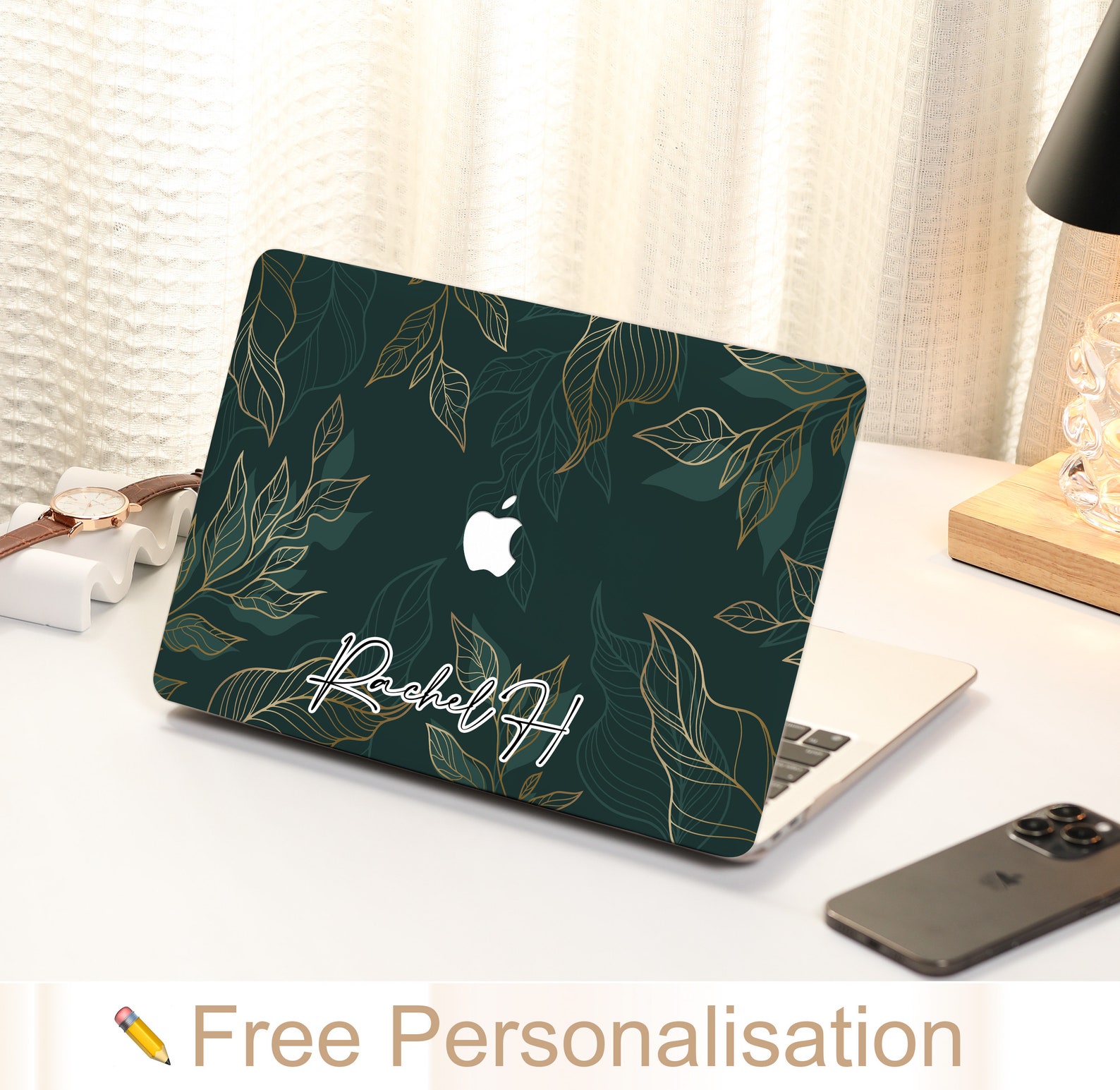 Green-golden Foliage MacBook Case for MacBook Air 13 Case MacBook Pro ...