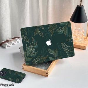 Green-golden Foliage MacBook Case for MacBook Air 13 Case MacBook Pro ...