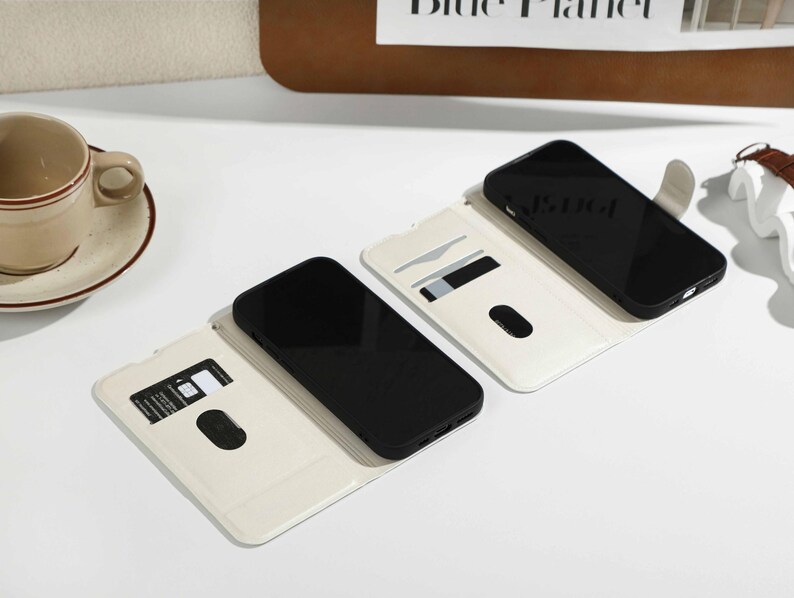 Mocha Render Wave Personalised Flip iPhone Case, Wallet for iPhone 16