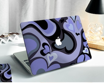 Uninhibited Heart MacBook Shell Case Decal Cover For New MacBook M1 Pro 13 M1 Air 13 A2338, A2337, Macbook Pro 15 16 Case, Apple Laptop