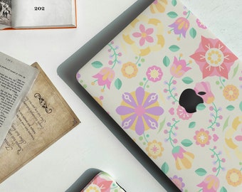 Daisy Macbook case Flowers Floral Macbook Pro 13 inch 2018 Air 13 Pro 15 Cute Girls Macbook 12 a1534 Dots Kawaii Girly Aesthetic Hard cover
