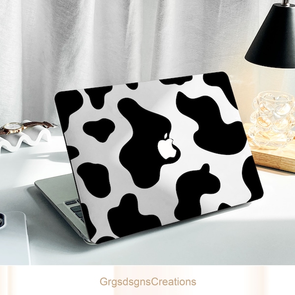 Black Cow MacBook Case Cover For New MacBook M1 Pro 13 Case A2338, MacBook Air 13 Case A2337, Macbook Pro 14 15 16 Case, Apple Laptop