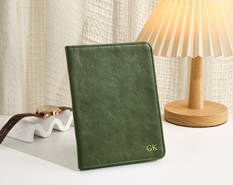 Vintage Green Vegan Leather Kindle Case, Kindle Cover For 2024 kindle 11th Gen Kindle Paperwhite 12th Gen, Stamping Kindle Cases