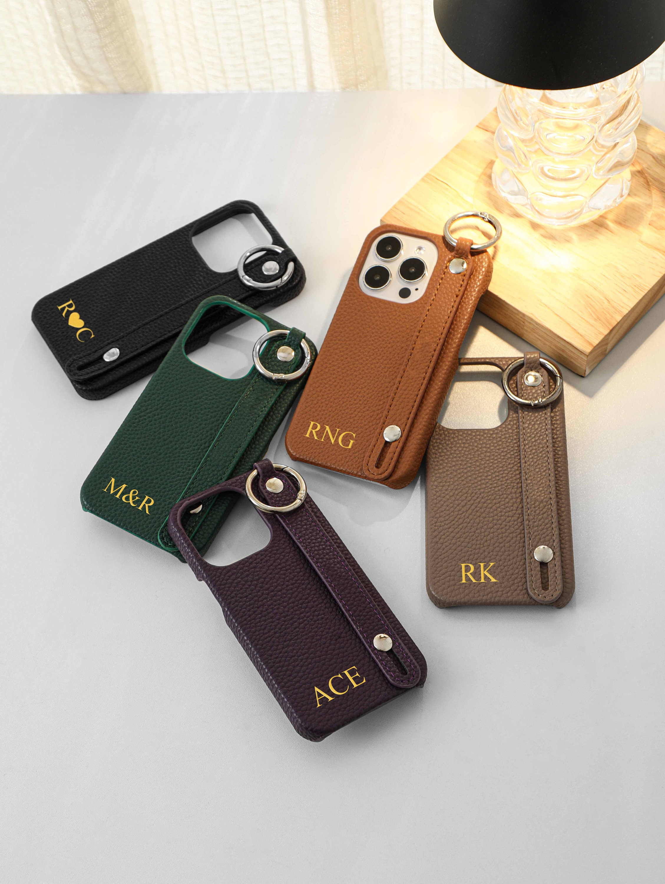 Case Mintapple Monogrammed Leather Iphone Xs Max Case IPhone Case