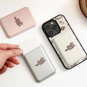 Chocolates Personalised Magsafe Card Wallet, iPhone Magnetic Magsafe Case, MagSafe Case for iPhone 16 15 14 13 12, PU Leather Card Case