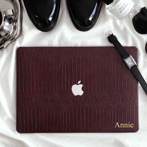 MacBook Pro Red Leather Case - Etsy