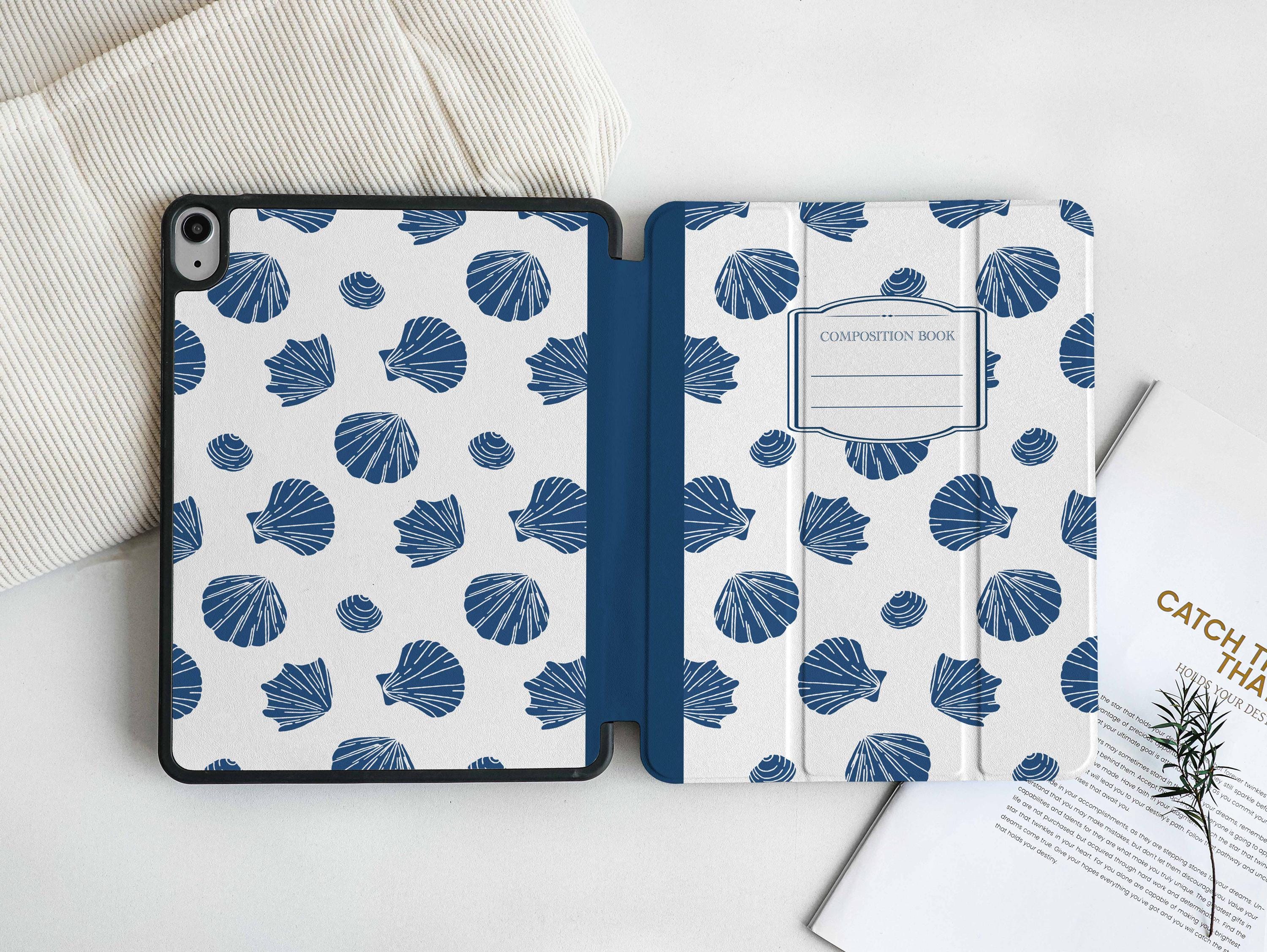 The Blue Shell Notebook Personalized iPad Case With Apple Pencil Holder ...